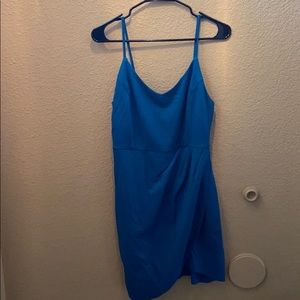 Teal spaghetti strap dress
